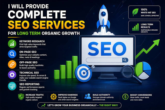 provide complete seo services for long term organic growth