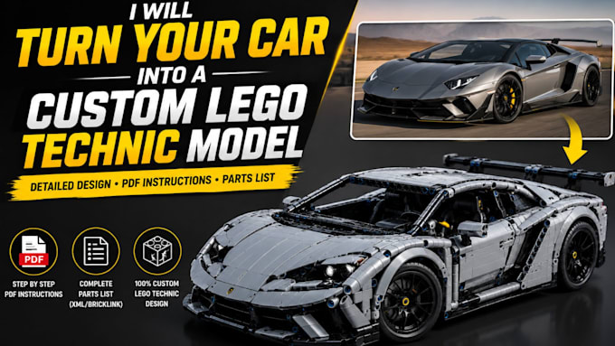 turn your car into a custom lego technic model