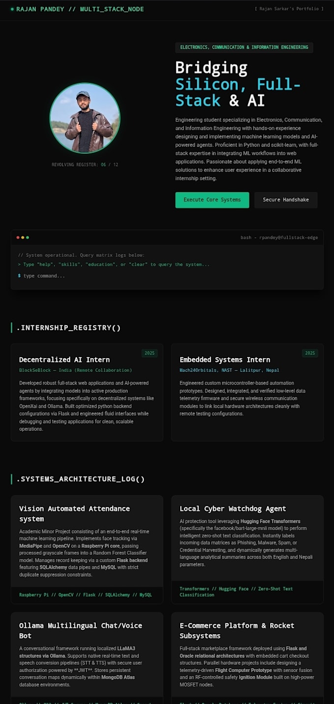 do full stack development with ai and ml integration