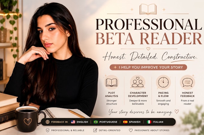 beta read your book and provide detailed feedback
