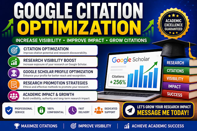 provide citation optimization for academic researchers and research visibility