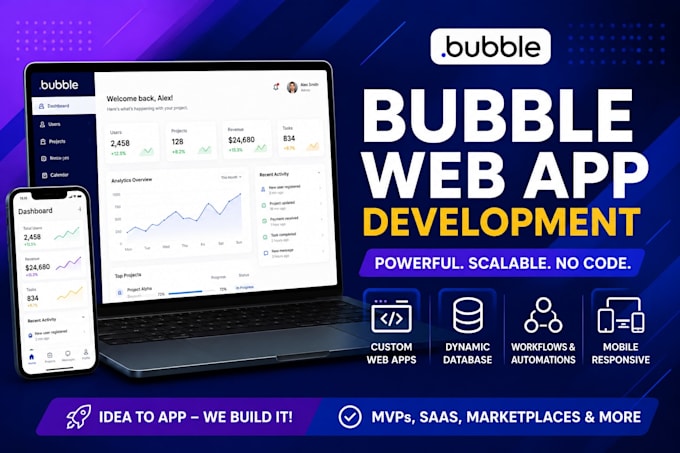 develop bubble io web app development bubble io app developer bubble development