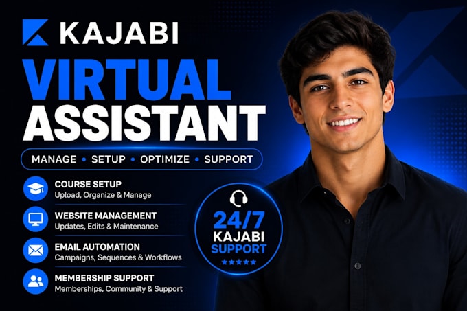be your kajabi virtual assistant for your website course and funnel management