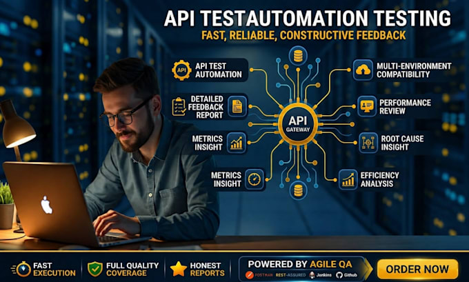 perform API testing, automation testing, and API security testing
