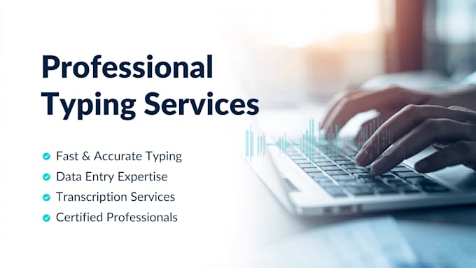 do english typing professionally