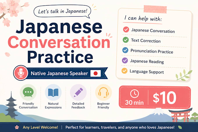 be your japanese conversation partner and language helper