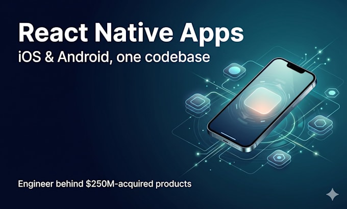 do mobile app development with react native for ios and android