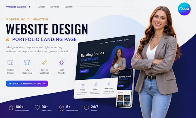 do canva website canva landing page design canva templates