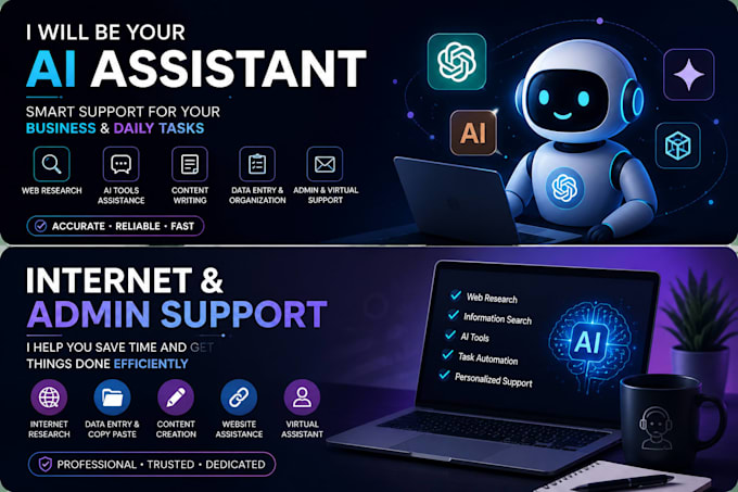 ai virtual assistant for research, content and data entry