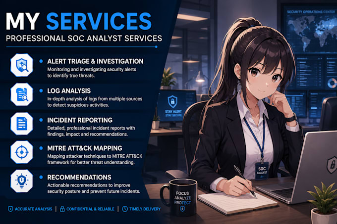 analyze soc alerts and write security incident reports