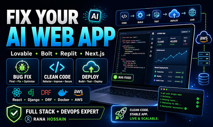 develop and deploy any web app
