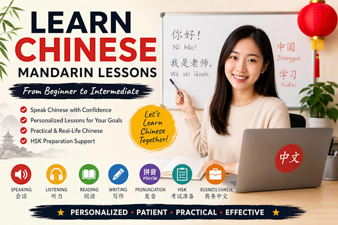 teach you chinese mandarin from beginner level
