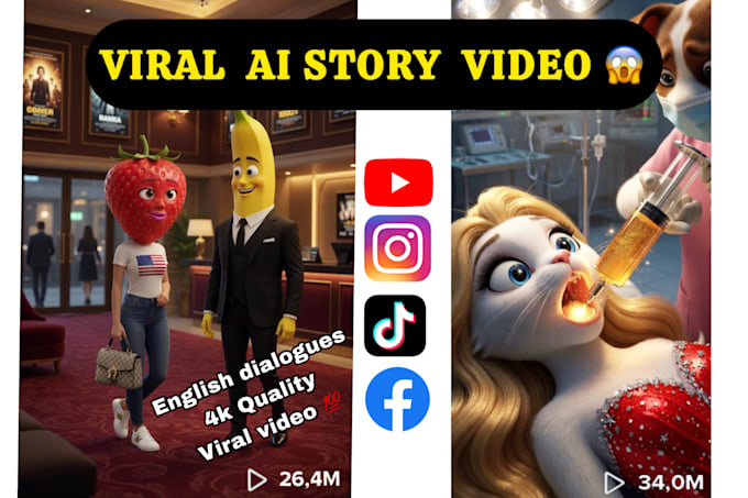 create viral ai story video