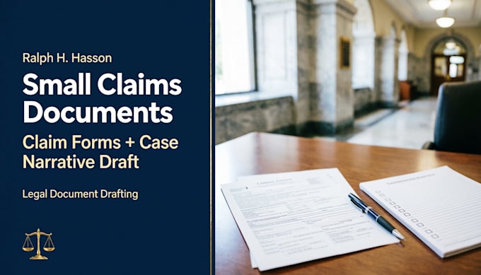 prepare your small claims court documents and claim form
