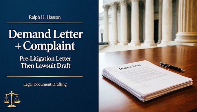 draft a powerful demand letter to force settlement and avoid court