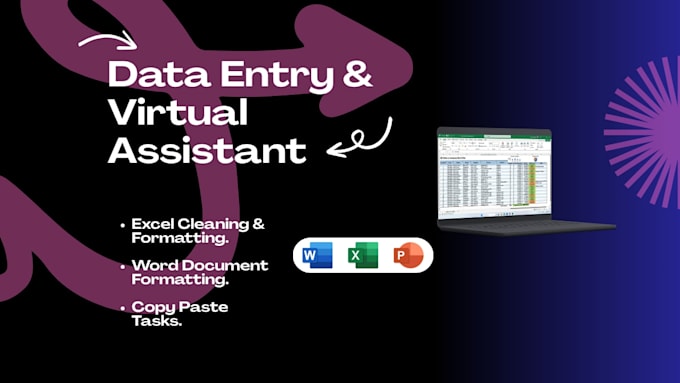 do ms excel data entry, copy paste and data cleaning