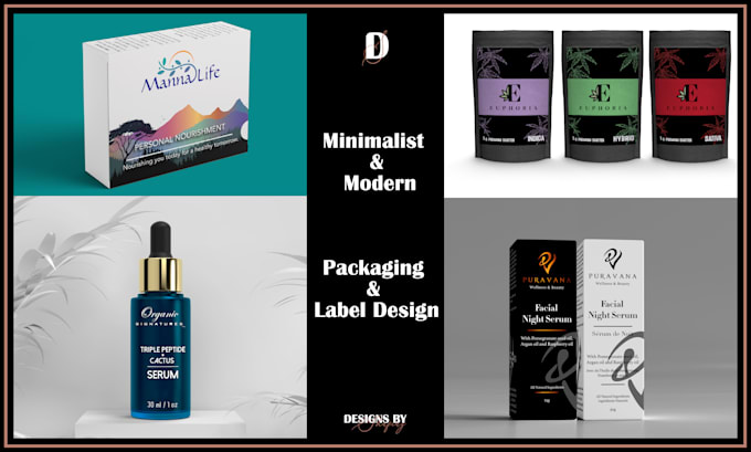 design bottle label and packaging design