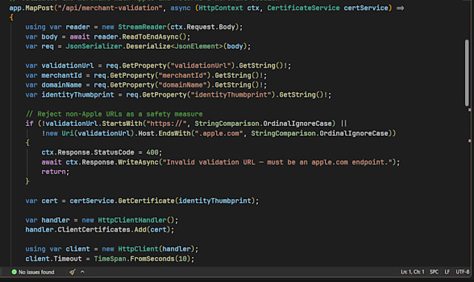 develop a rest API in c sharp and asp dot net core