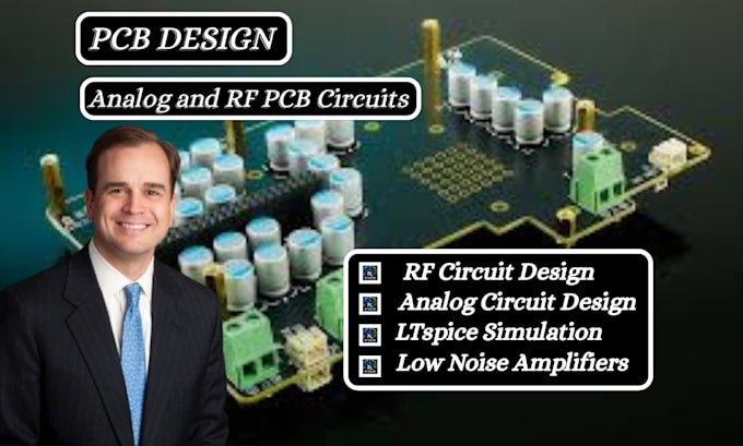 make analog and lora, rf pcb circuits using ltspice including filters, amplifier