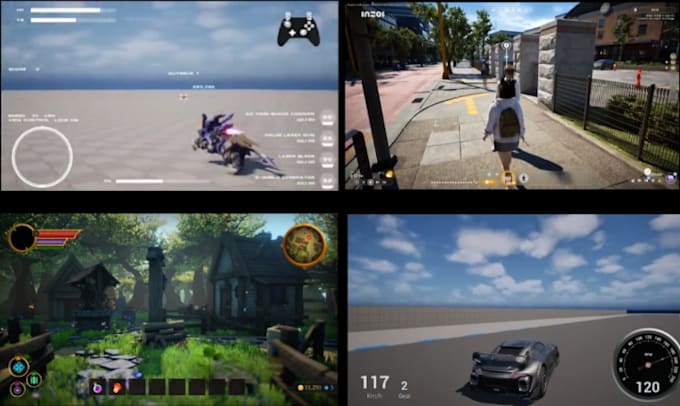 design, animate eye catching game ui, hud, menu, ui animation in unreal engine