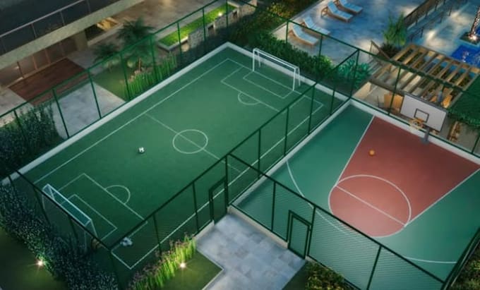 do basketball, 3d stadium design, table tennis, sport complex with 3d rendering