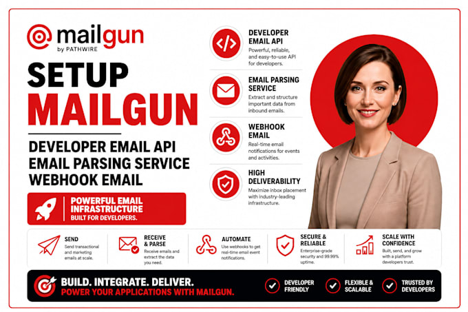 setup mailgun developer email api email parsing service webhook email