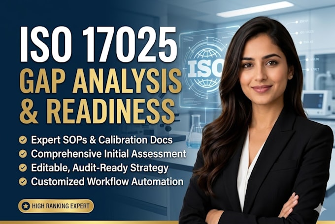 perform an iso 17025 gap analysis and provide audit readiness documentation