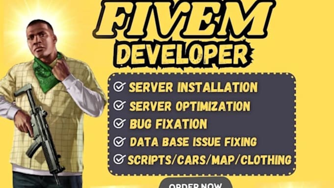 be your dedicated fivem developer for your roleplay server