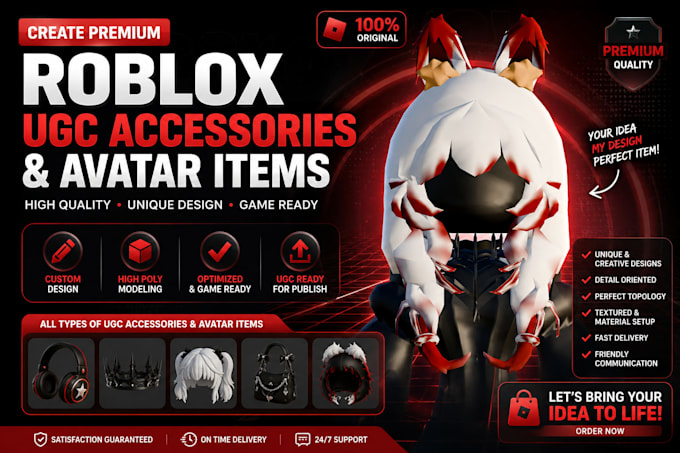 create premium roblox ugc accessories and avatar items