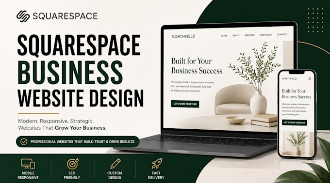design a professional squarespace business website