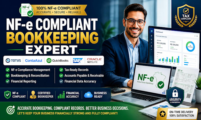 do nfe compliant bookkeeping using totvs contaazul quickbooks sap oracle netsuit