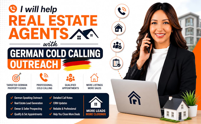 help real estate agents with german cold calling outreach
