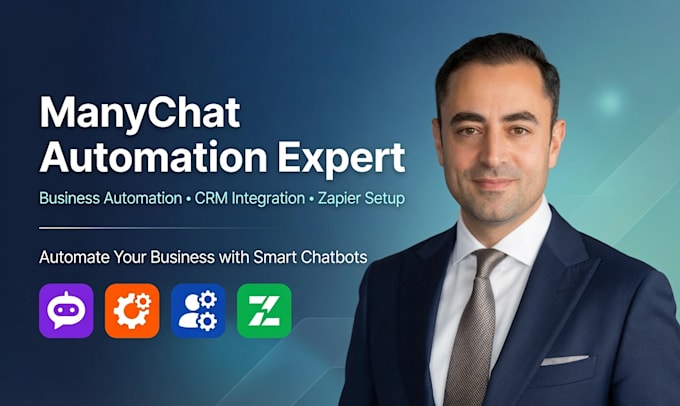 manychat automation, business automation, CRM integration, chatbot system