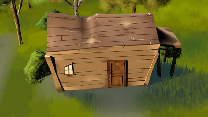 model and texture props and environments