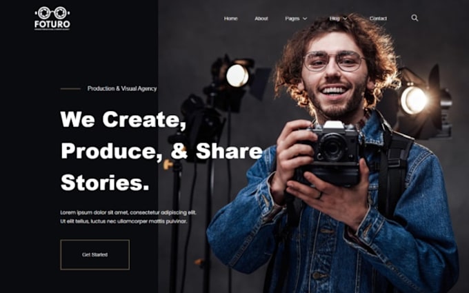 design wix website videography website video portfolio website