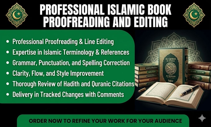 professionally review and proofread your islamic ebook