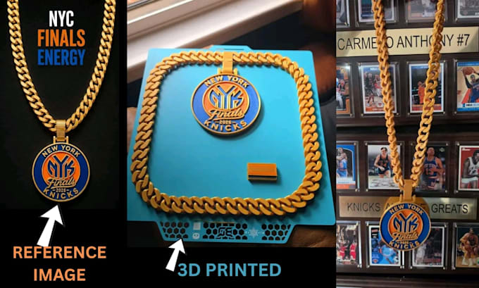 do custom 3d hypechain with cuban link , keychain pendant 3d logo 3mf printable