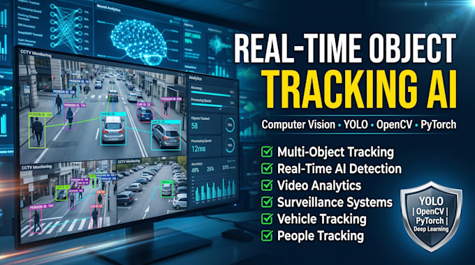 build computer vision, object tracking, real time ai, yolo, dl, opencv, pytorch