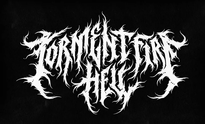 create name with metal logo style