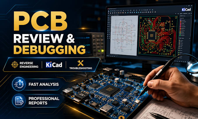 do pcb schematic review reverse engineering kicad pcb troubleshooting, debugging
