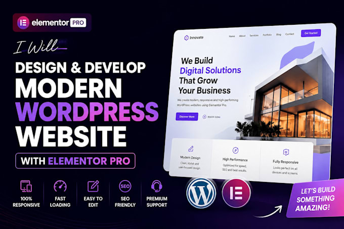 build a high converting wordpress website with elementor pro