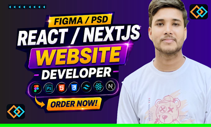 convert figma design to react js and modern nextjs website
