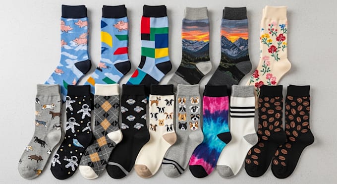 make a custom and pattern socks design