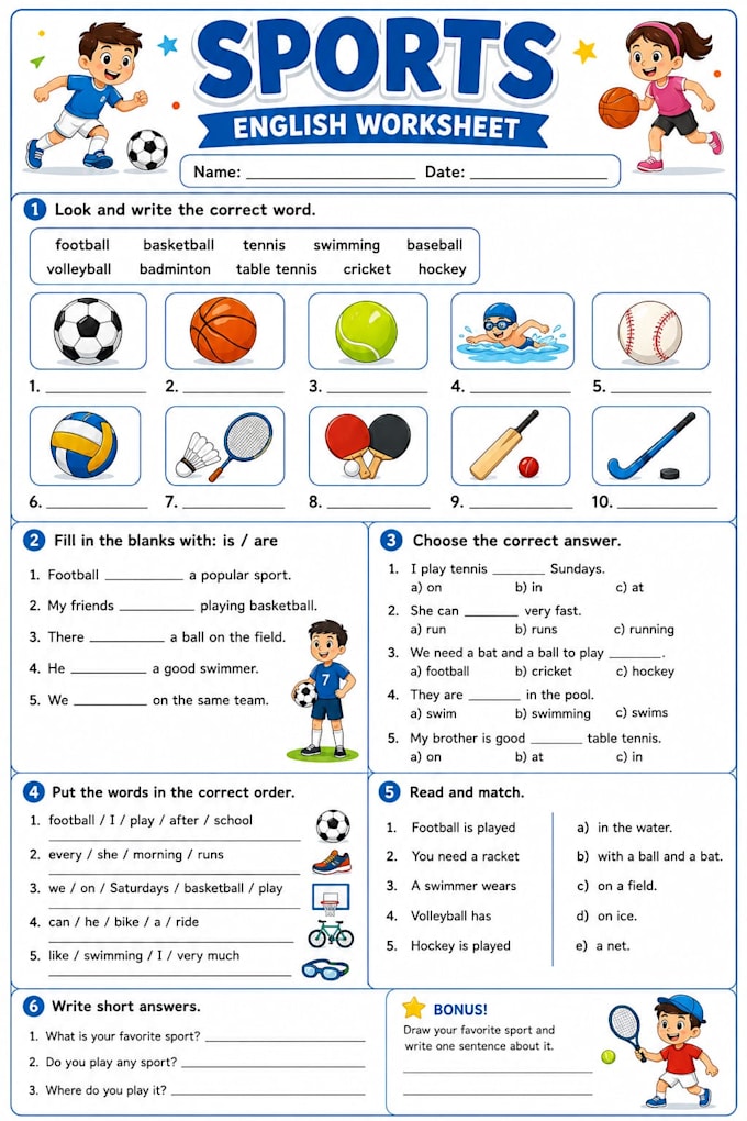 help you to create custom children worksheets