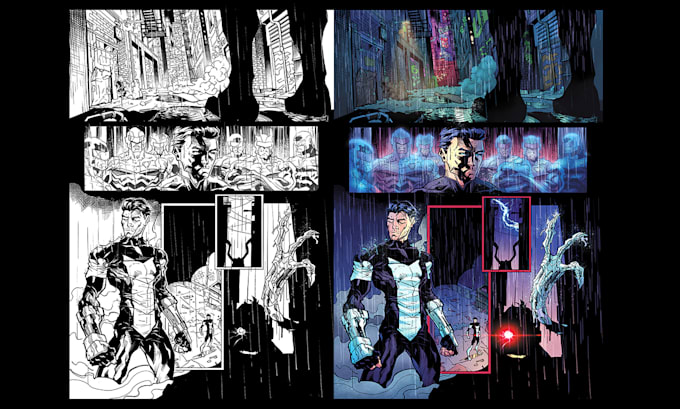 do professional color for your comic book drawings