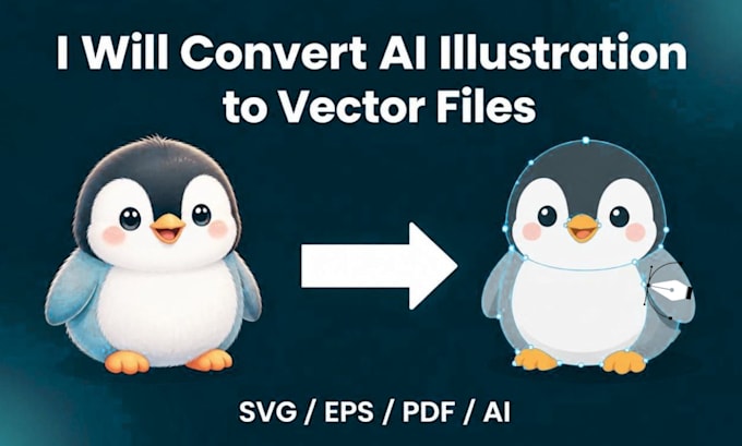 convert an ai generated design to a print ready vector file