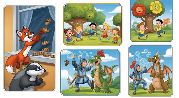 draw cartoon illustrations for you