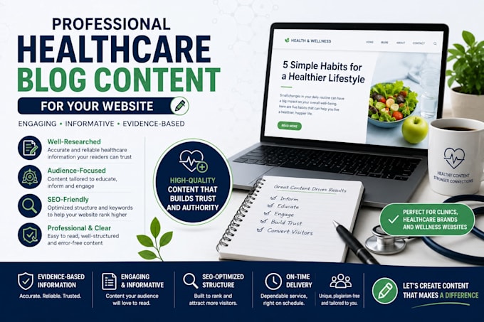 create healthcare blog content for websites