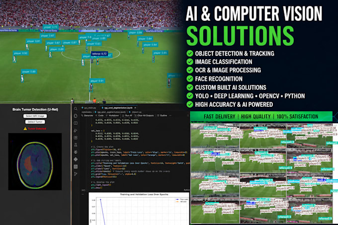 do proffesional object detection, classification, computer vision, opencv, yolo