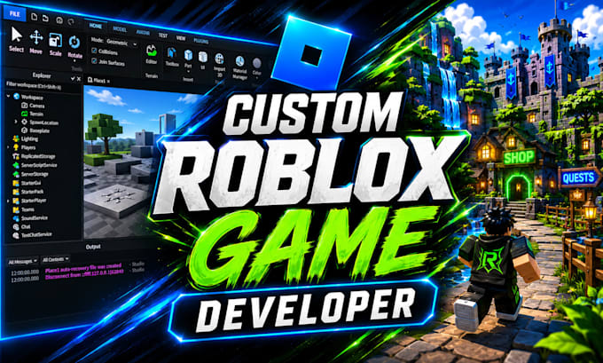 create a custom roblox game in roblox studio